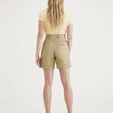 Shorts Dockers de Mujer Pleated Harvest Gold Beige - ECRU