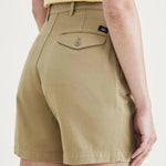 Shorts Dockers de Mujer Pleated Harvest Gold Beige - ECRU