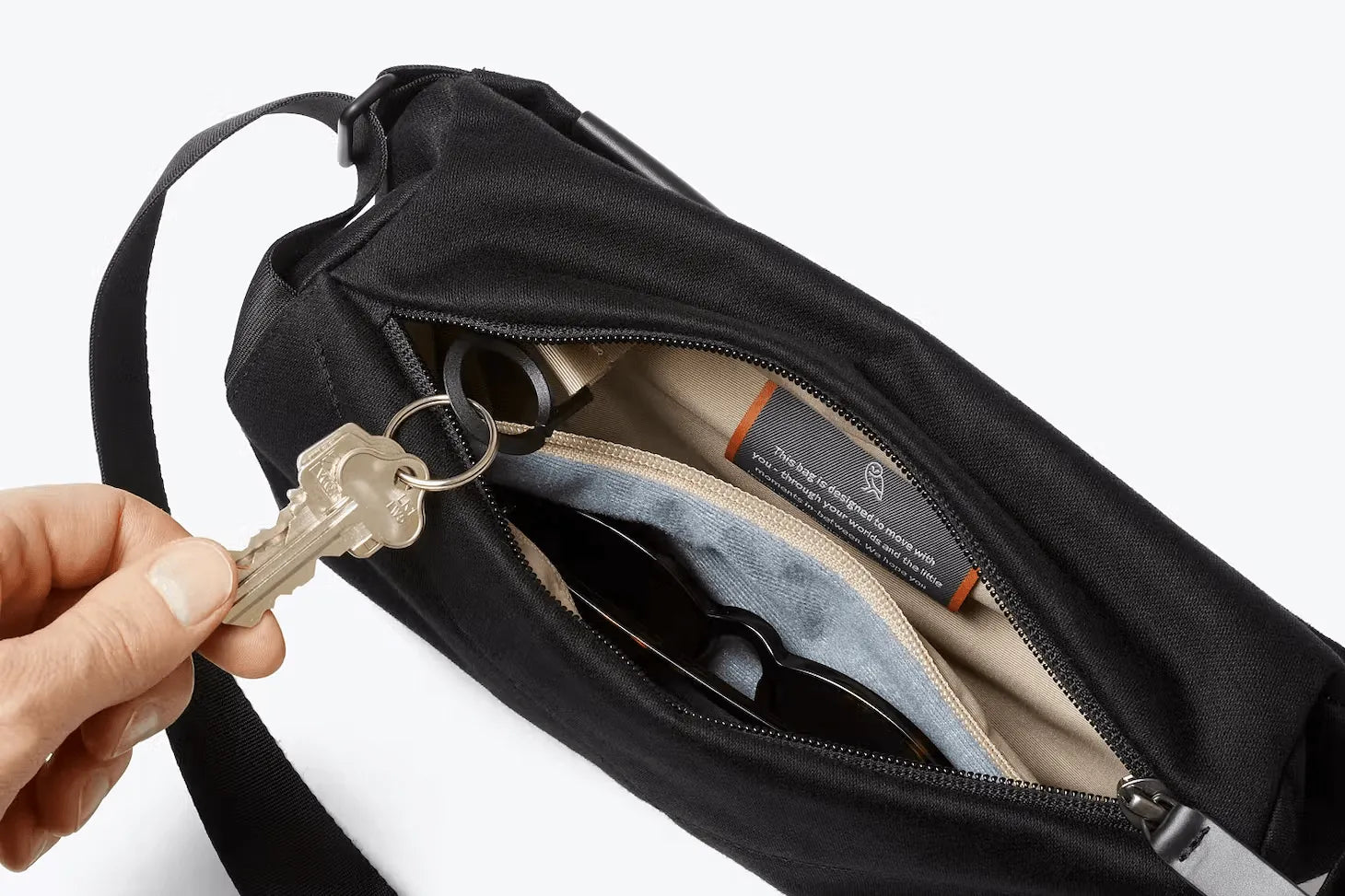 Sling Mini Melbourne Black - ECRU