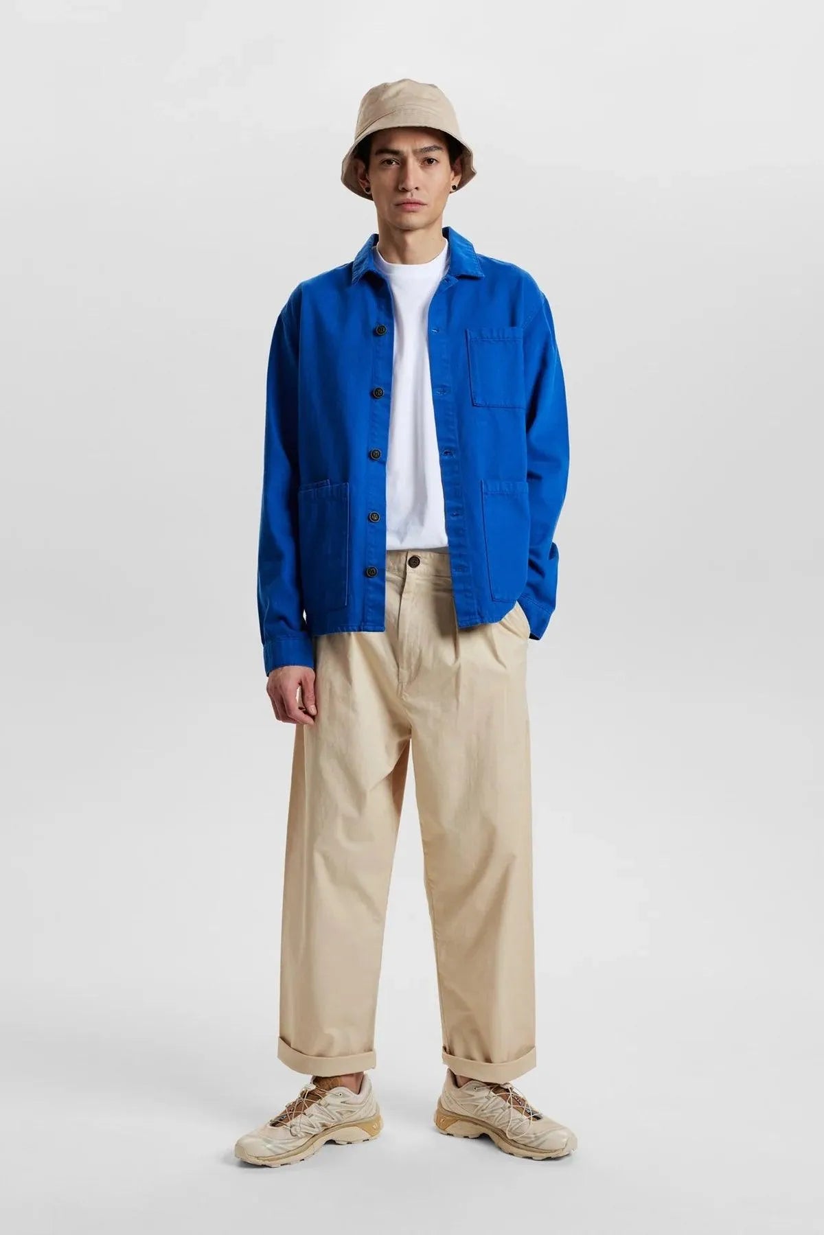 Sobrecamisa Anerkjendt Oscar Twill True Blue - ECRU