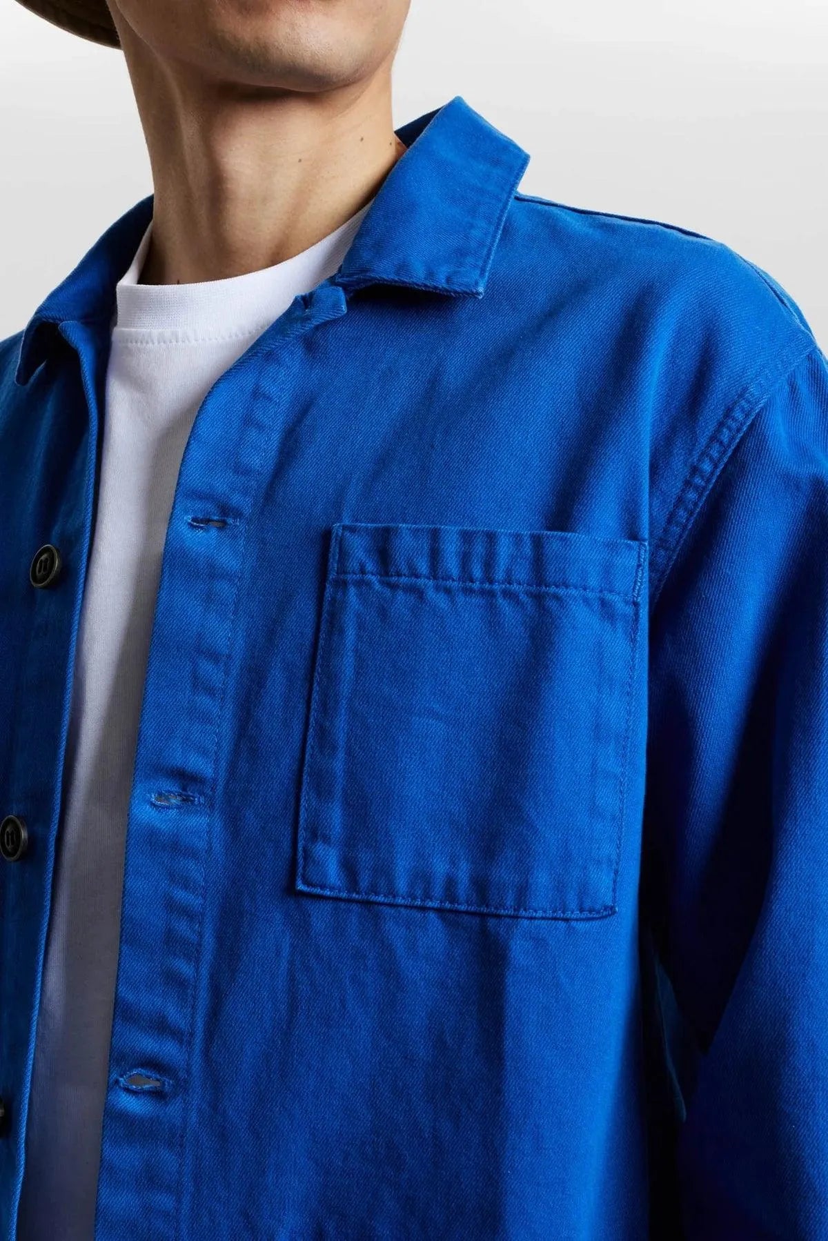 Sobrecamisa Anerkjendt Oscar Twill True Blue - ECRU