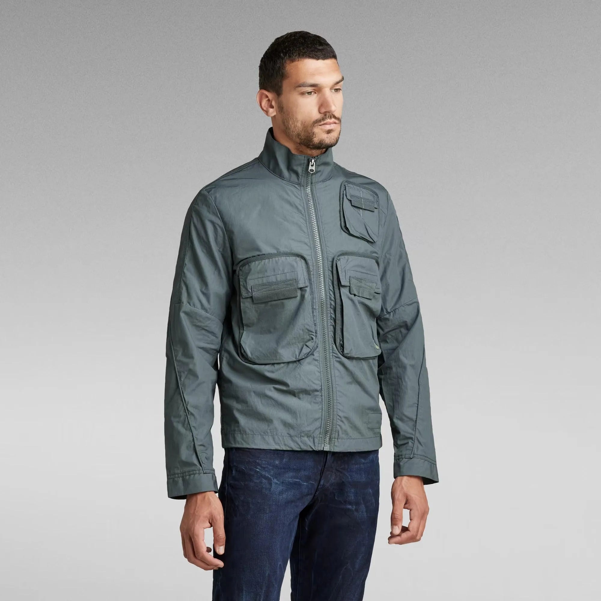 Sobrecamisa Bound Pocket Track Bomber - ECRU