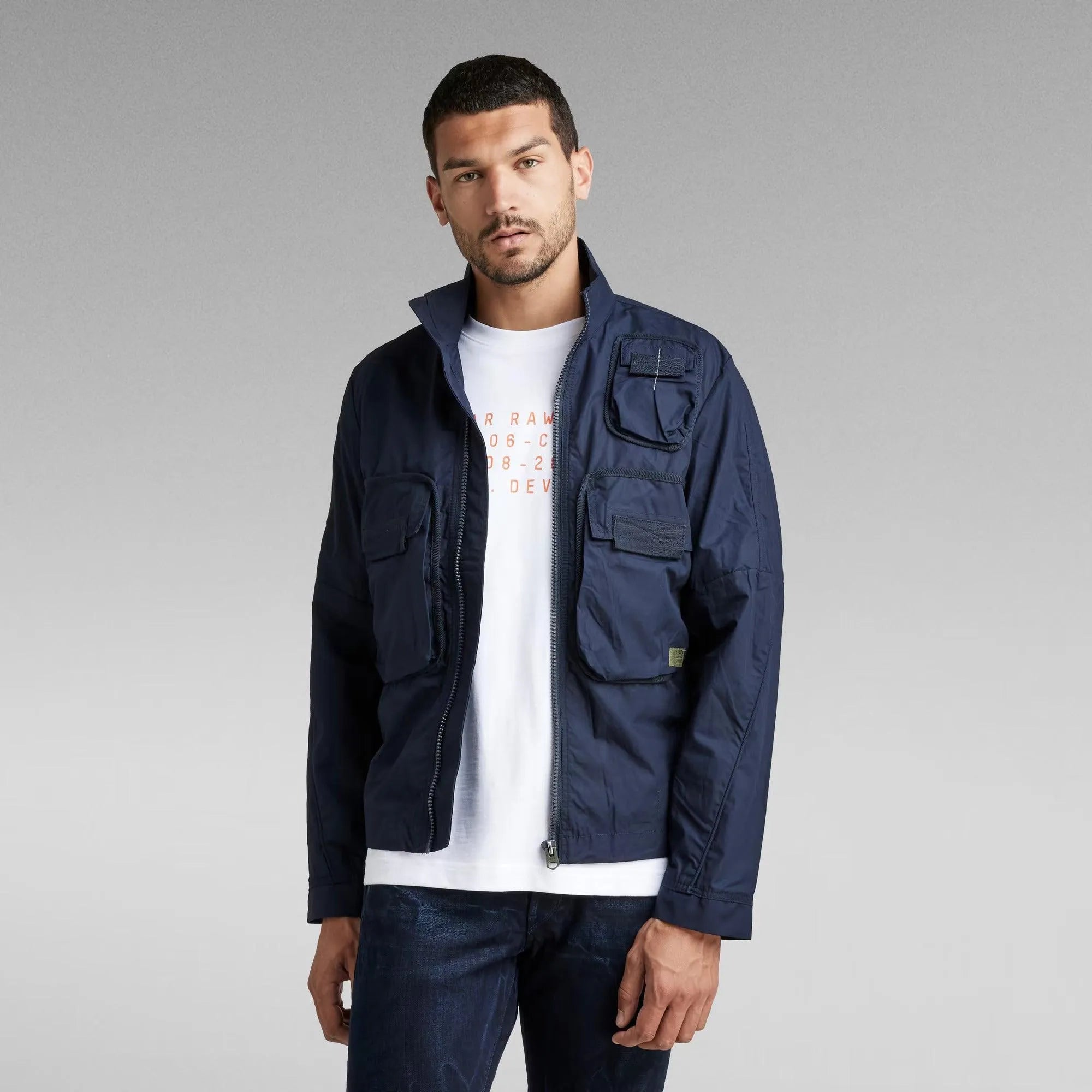 Sobrecamisa Bound Pocket Track Bomber - ECRU