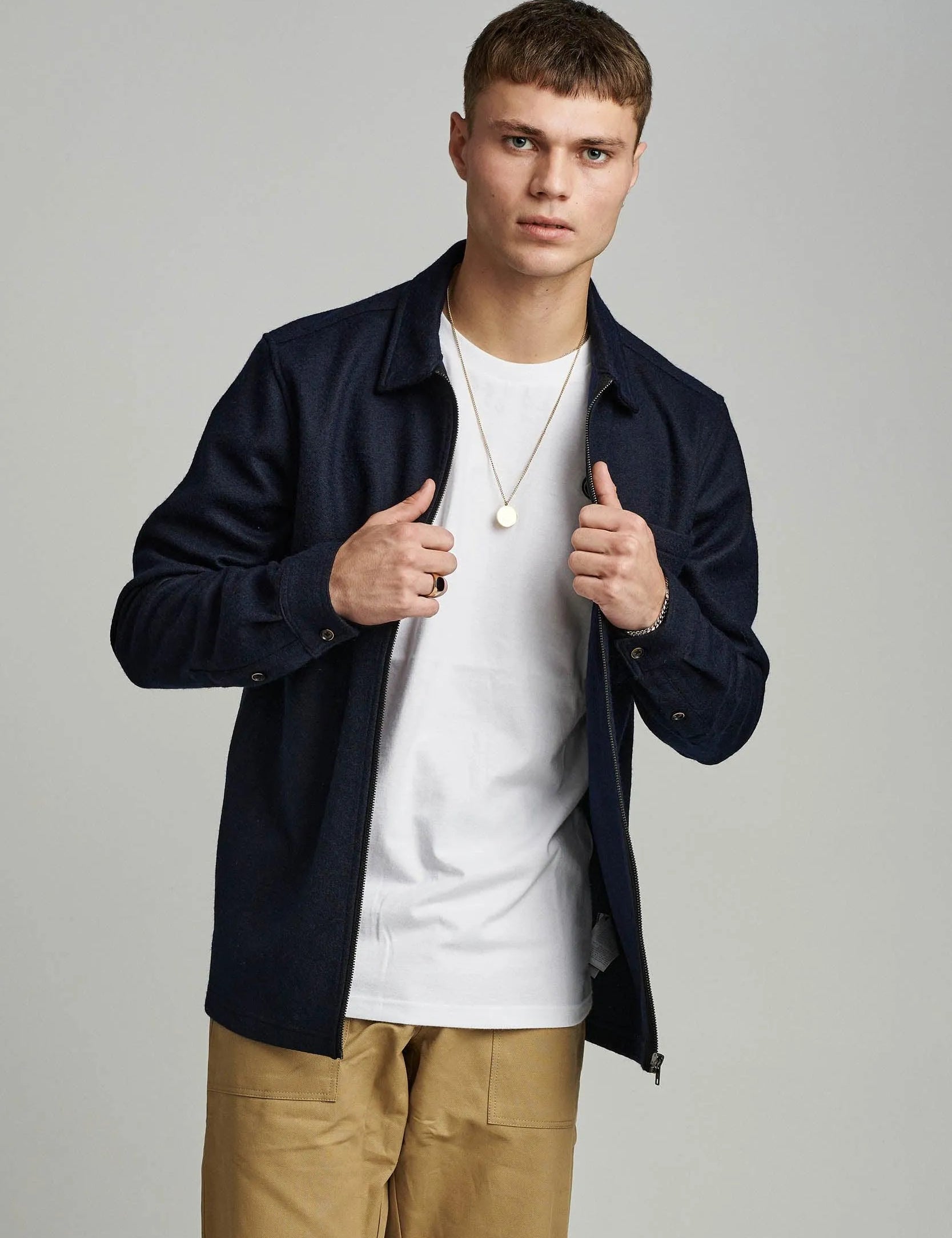 Sobrecamisa de Lana Oscar - ECRU