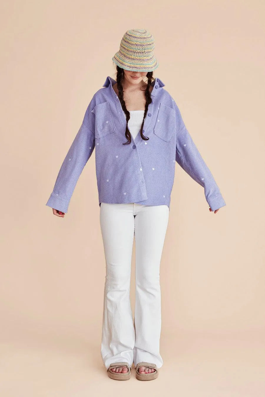 Sobrecamisa Oversize Pana - ECRU