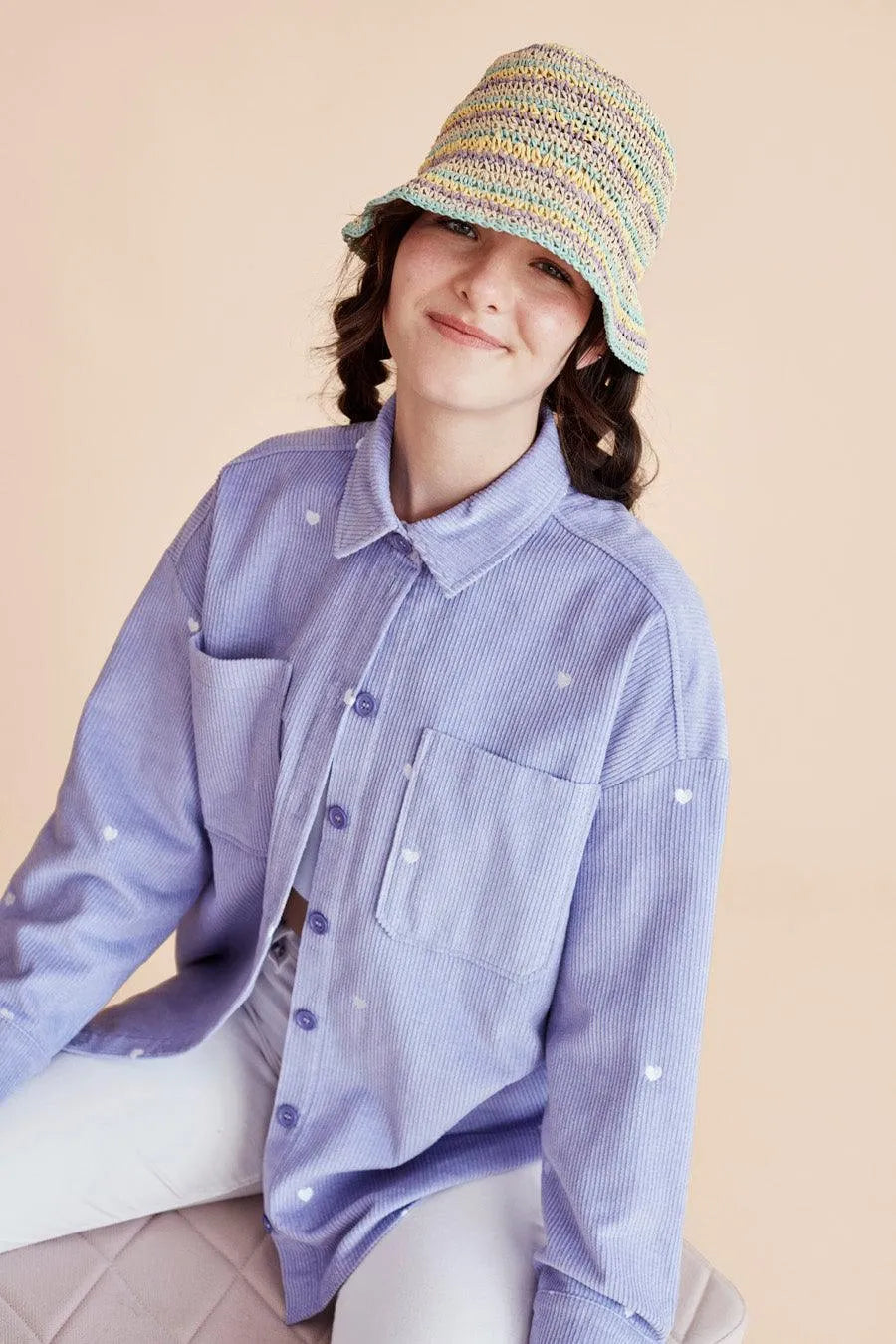 Sobrecamisa Oversize Pana - ECRU