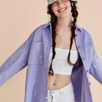 Sobrecamisa Oversize Pana - ECRU