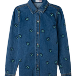 Sobrecamisa vaquera estamapada - ECRU