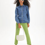 Sobrecamisa vaquera estamapada - ECRU