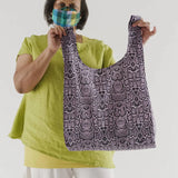 Standard Baggu Pink Snakeskin - ECRU