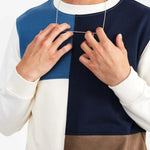 Sudadera Akallen Colorblock Terry Tofu - ECRU