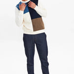 Sudadera Akallen Colorblock Terry Tofu - ECRU