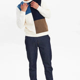 Sudadera Akallen Colorblock Terry Tofu - ECRU