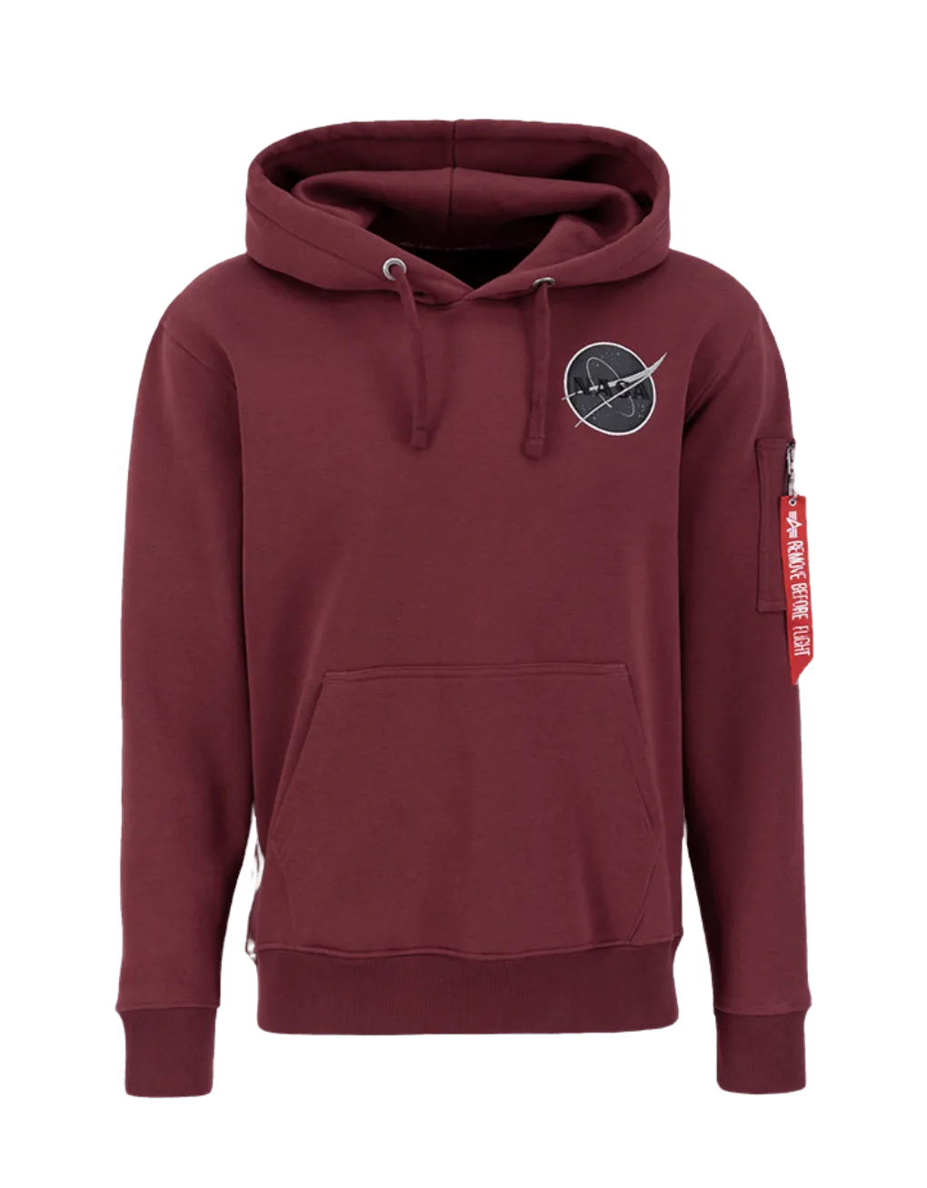 Sudadera Alpha Industries Dark Side Hoody Burgundy - ECRU