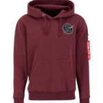 Sudadera Alpha Industries Dark Side Hoody Burgundy - ECRU