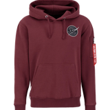 Sudadera Alpha Industries Dark Side Hoody Burgundy - ECRU