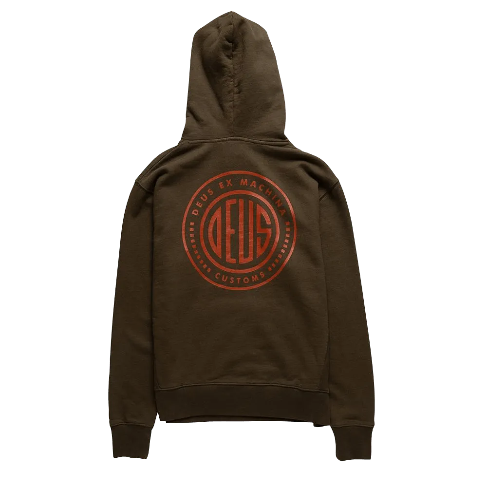 Sudadera Austin Pill Dark Olive - ECRU