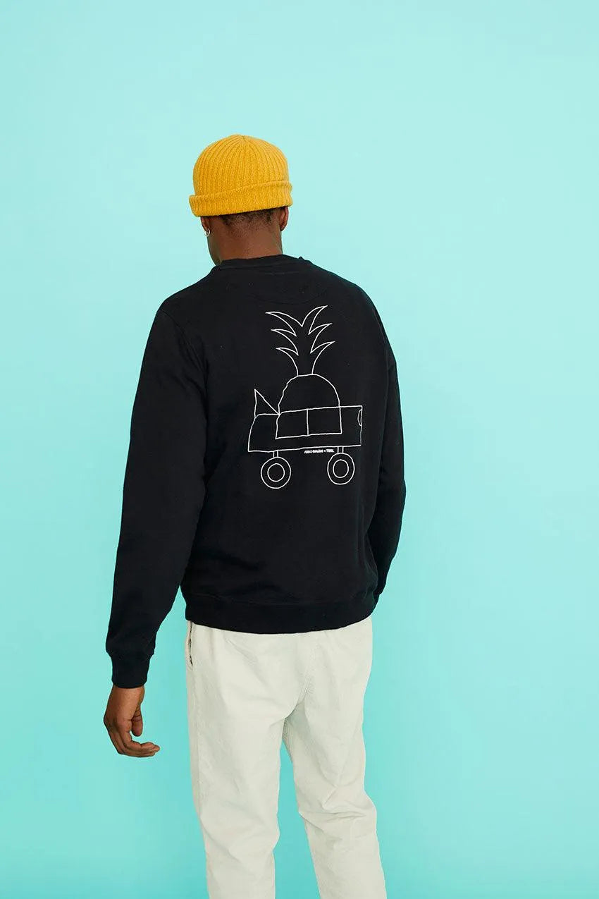 Sudadera Black Car By Oggian - ECRU