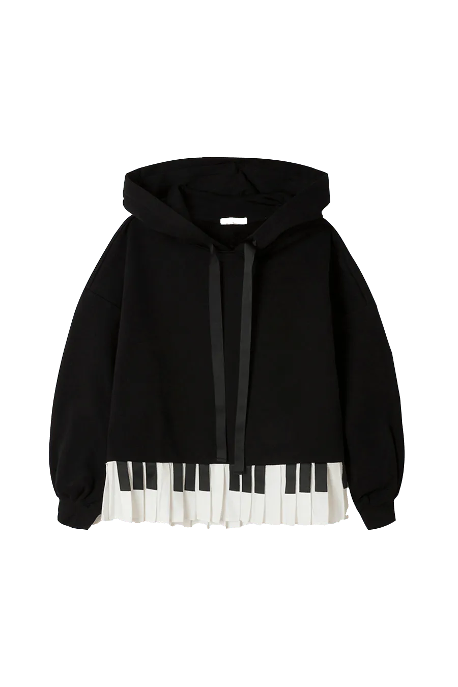 Sudadera capucha piano - ECRU
