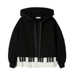Sudadera capucha piano - ECRU