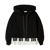 Sudadera capucha piano - ECRU