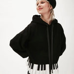 Sudadera capucha piano - ECRU