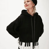 Sudadera capucha piano - ECRU