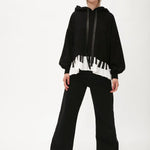 Sudadera capucha piano - ECRU