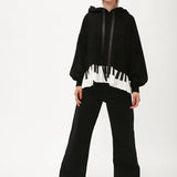 Sudadera capucha piano - ECRU