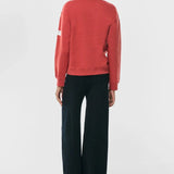 Sudadera Claim Burned Red - ECRU