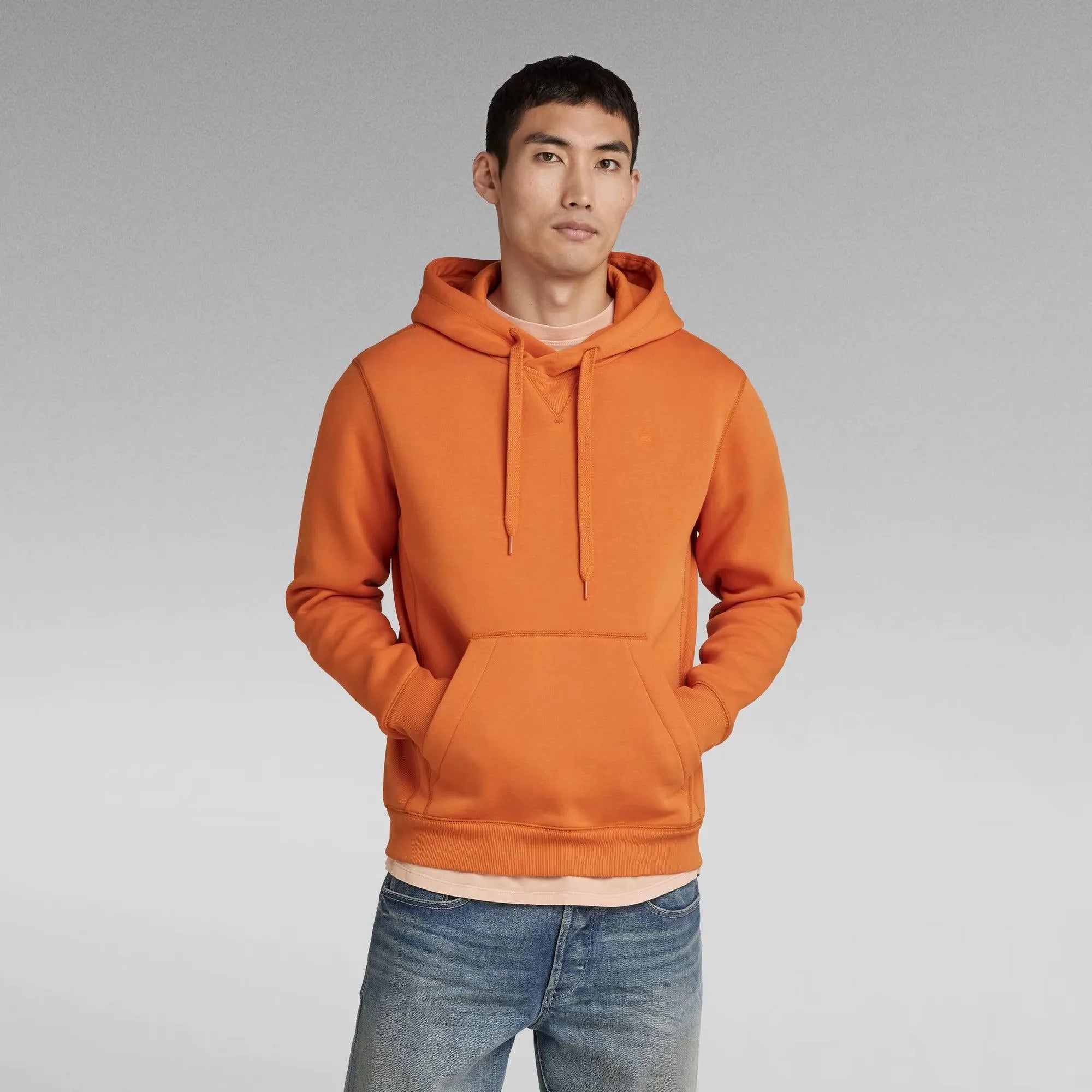 Sudadera Con Capucha Premium Core Burned Orange - ECRU