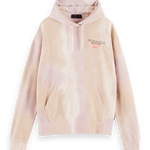 Sudadera con capucha y diseño de felpa teñida en Tie Dye - ECRU