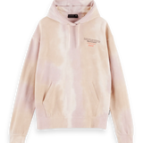 Sudadera con capucha y diseño de felpa teñida en Tie Dye - ECRU