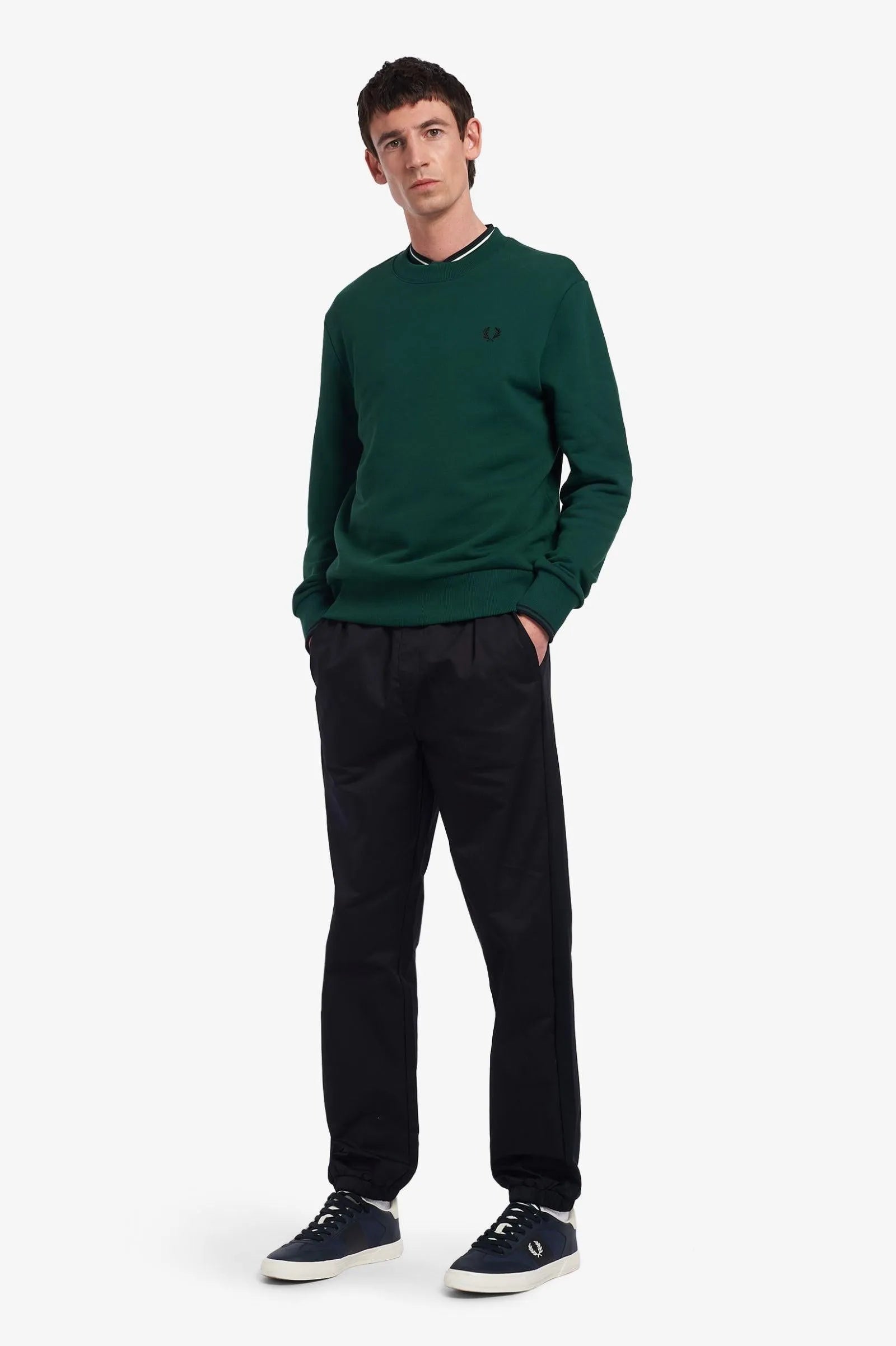 Sudadera con cuello redondo - ECRU