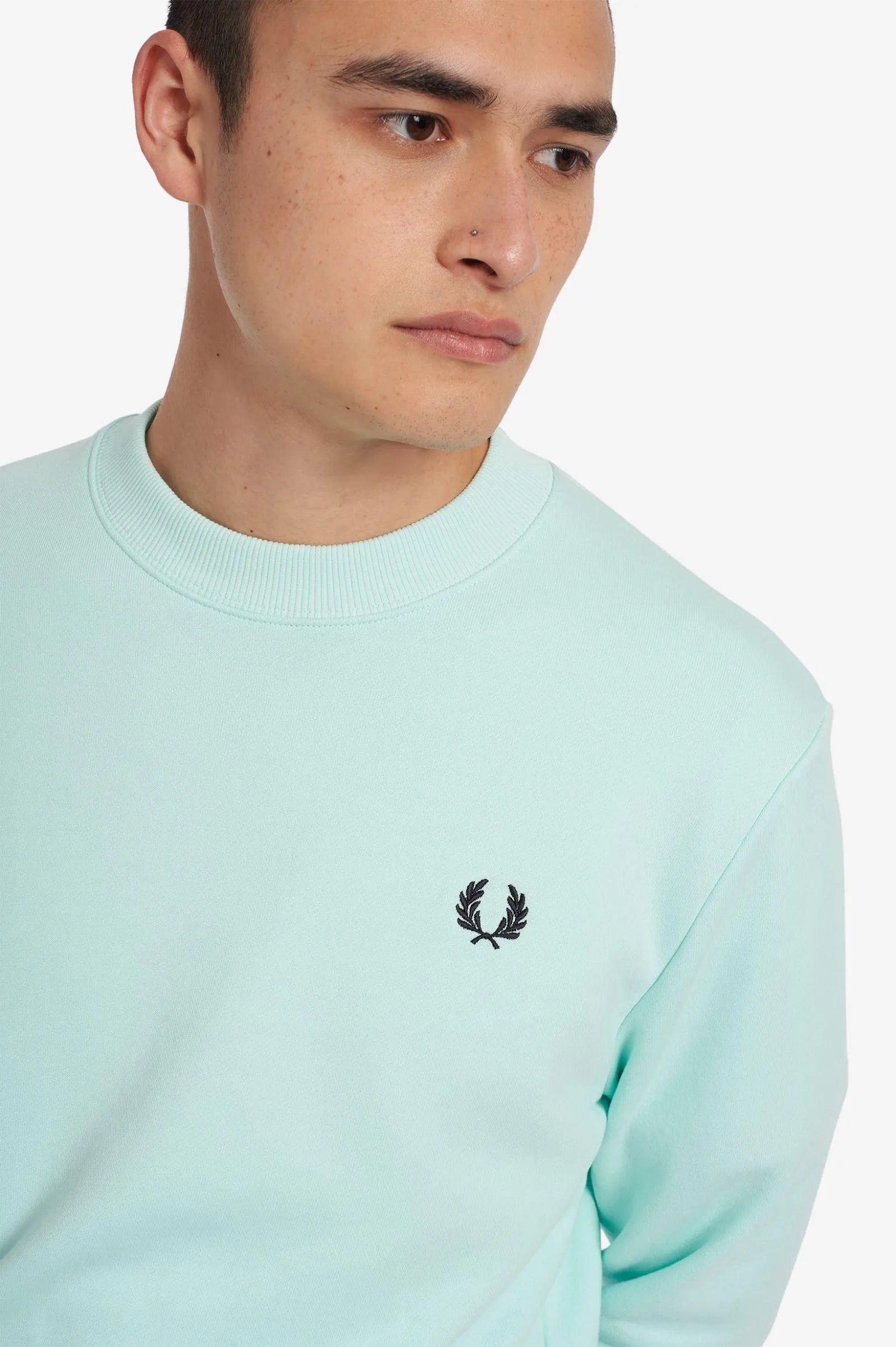 Sudadera con cuello redondo - ECRU