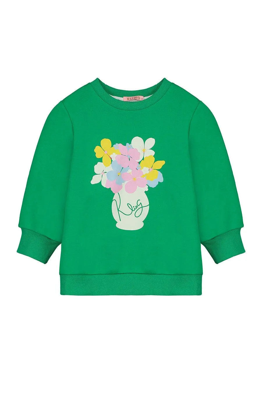 Sudadera corta manga abullonada - ECRU