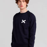 Sudadera Cross Azul - ECRU