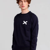 Sudadera Cross Azul - ECRU