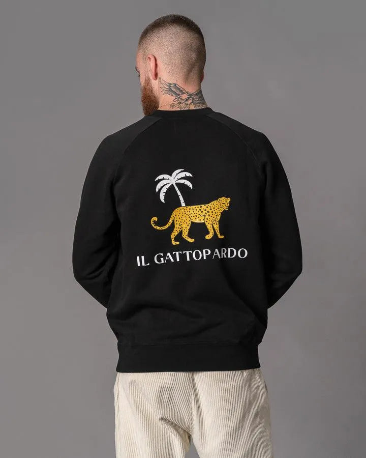 Sudadera Cunha Print Il Gattopardo Black - ECRU