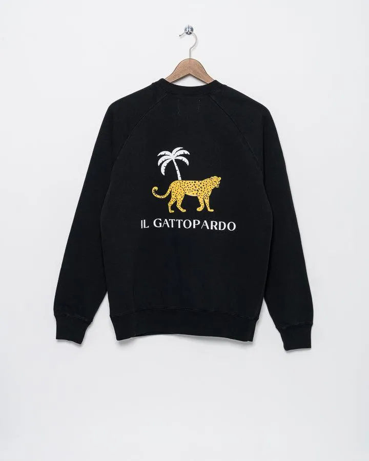 Sudadera Cunha Print Il Gattopardo Black - ECRU