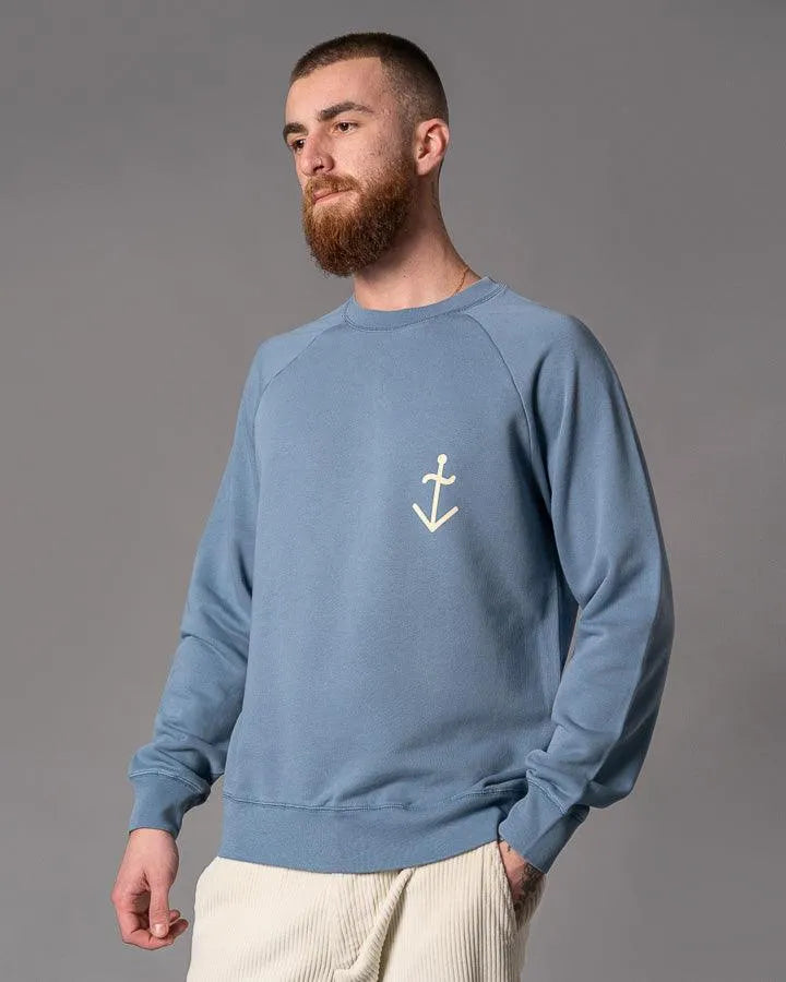 Sudadera Cunha The Soul Cat Captain's Blue - ECRU