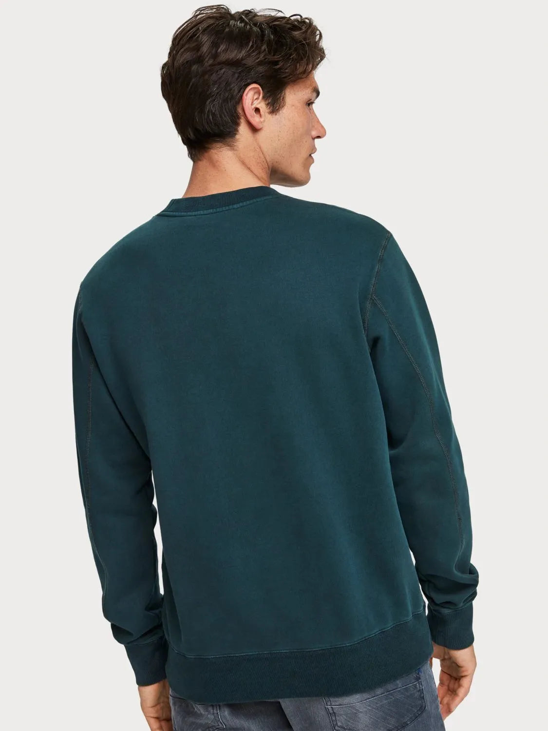 Sudadera de cuello redondo con motivo gráfico - ECRU