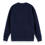 Sudadera de felpa cepillada con paneles cosidos - ECRU