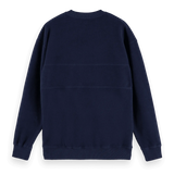 Sudadera de felpa cepillada con paneles cosidos - ECRU