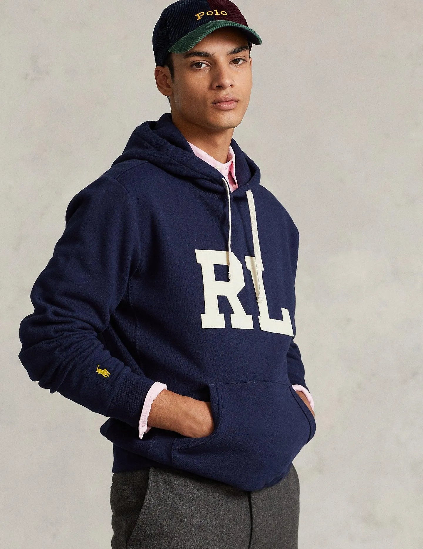 Sudadera de felpa con monograma - ECRU