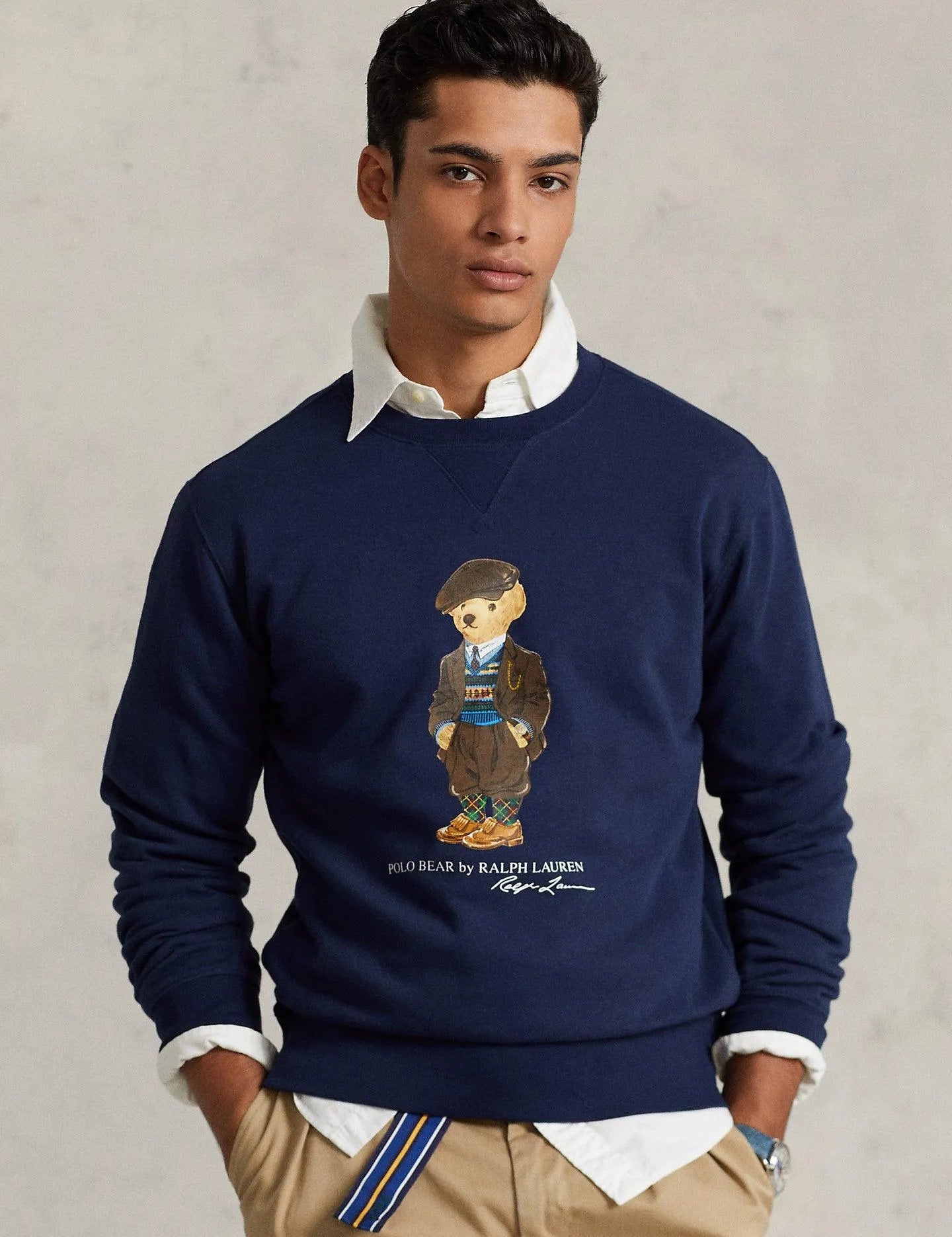 Sudadera de felpa con Polo Bear - ECRU