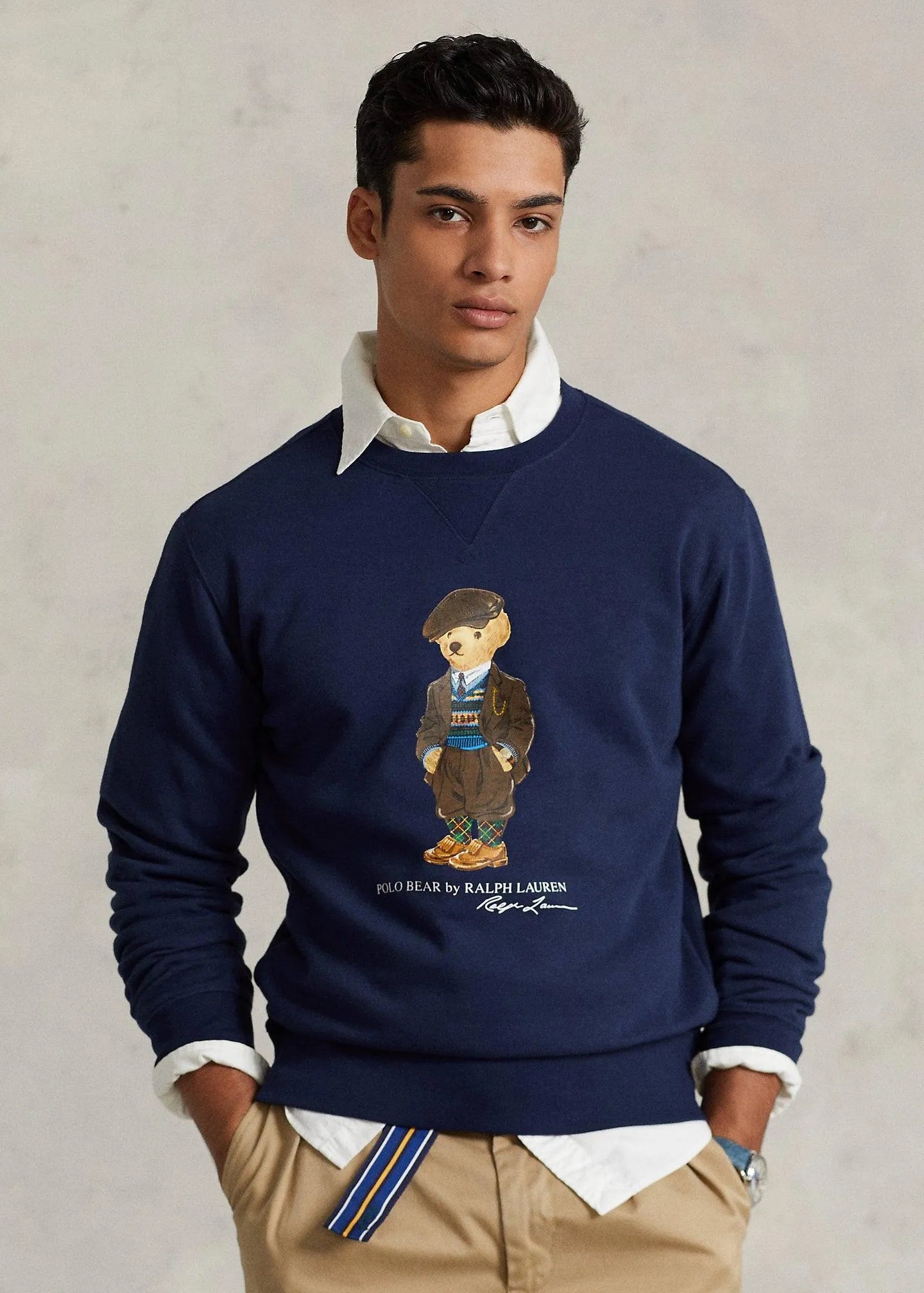 Sudadera de felpa con Polo Bear - ECRU