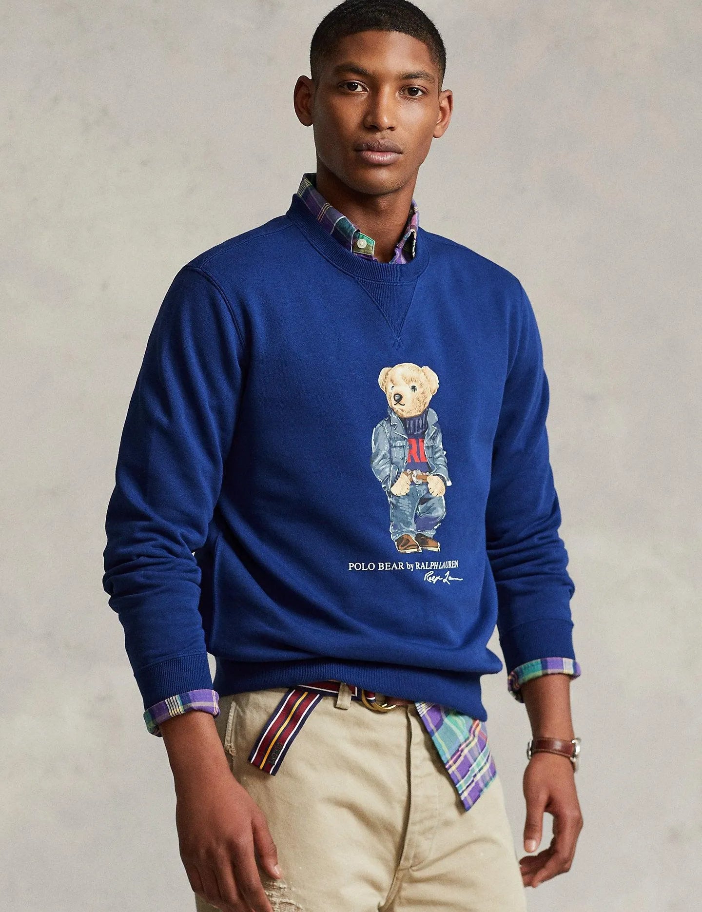 Sudadera de felpa con Polo Bear - ECRU