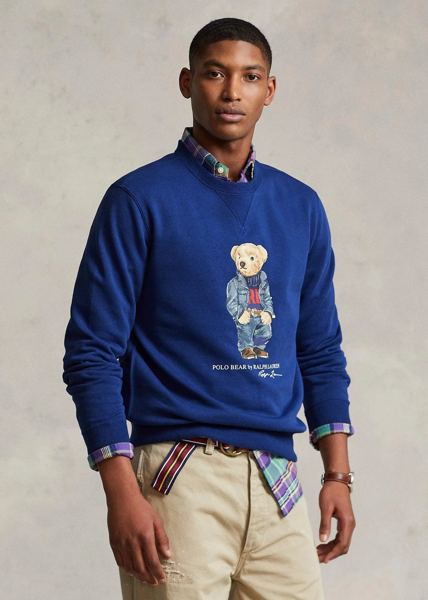 Sudadera de felpa con Polo Bear - ECRU