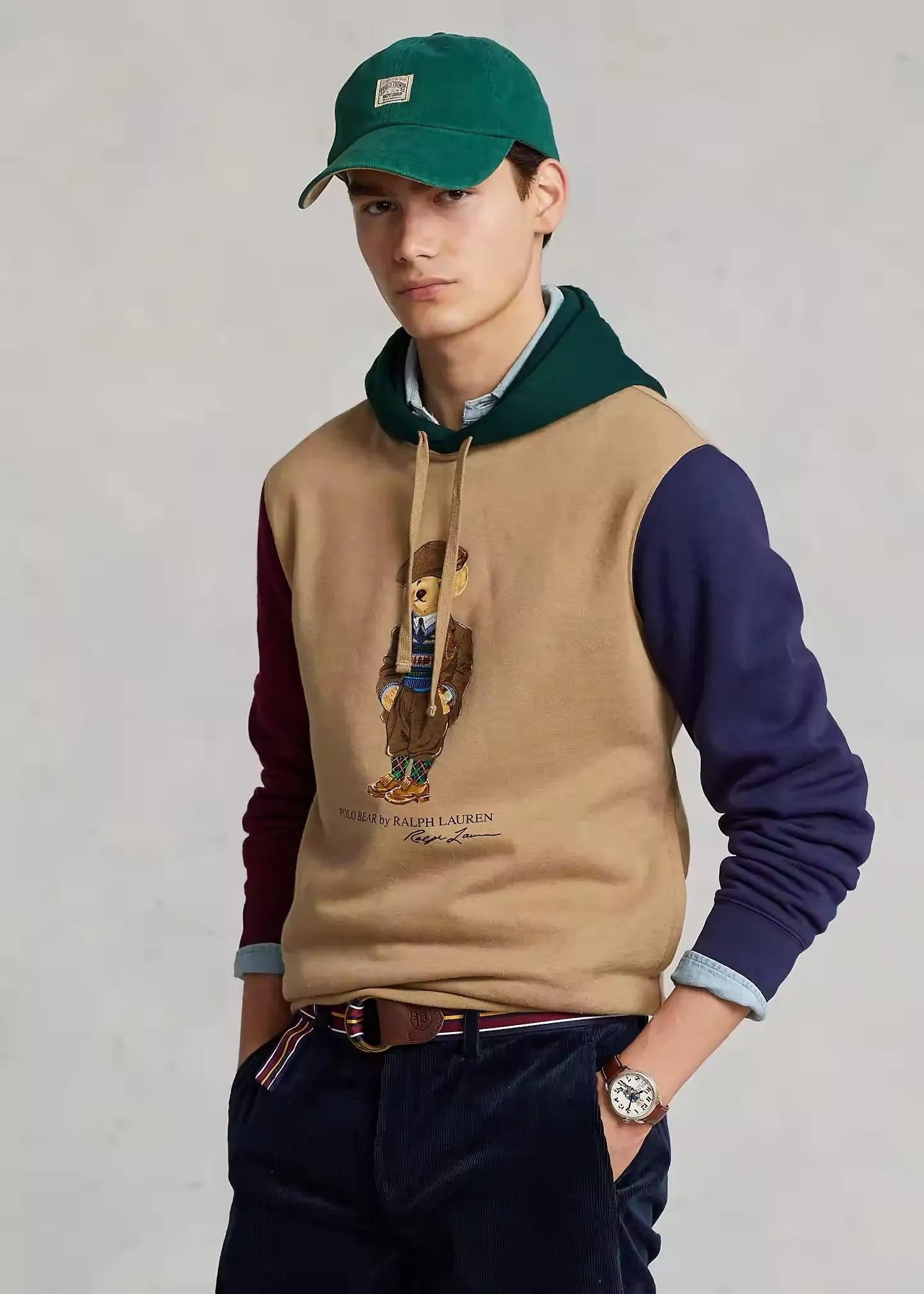 Sudadera de felpa con Polo Bear - ECRU